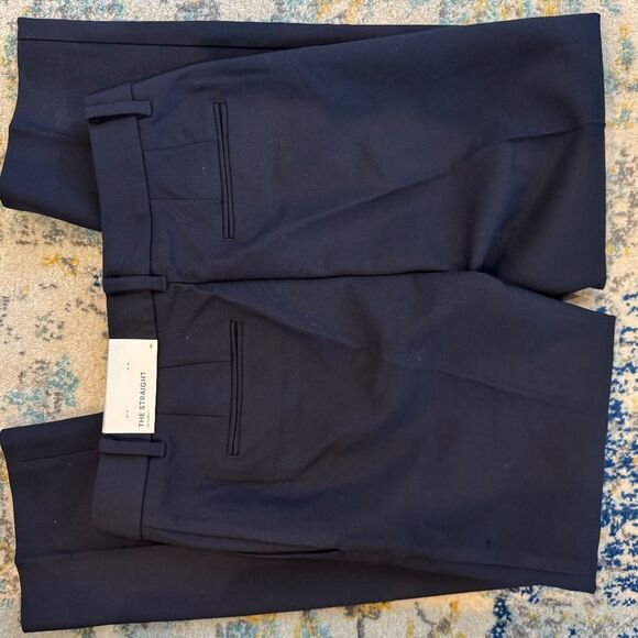 NWT Ann Taylor Straight Black Trousers Dress Pants 0P Curvy Fit - Picture 4 of 8